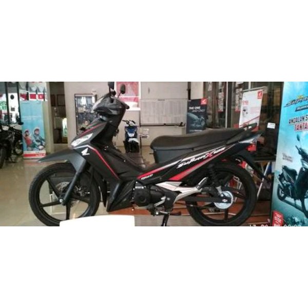 cover L side sambungan body samping kiri supra x 125 FI K41 hitam doff