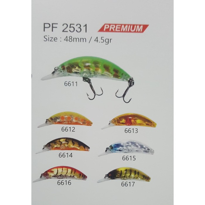 Umpan Hinomiya Premium Hard Lure PF 2531 - 48mm
