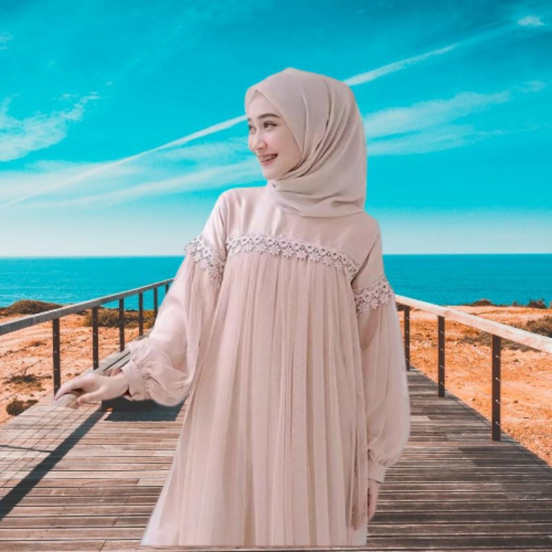 Baju Gamis Lebaran Maxy Nuraini Populer