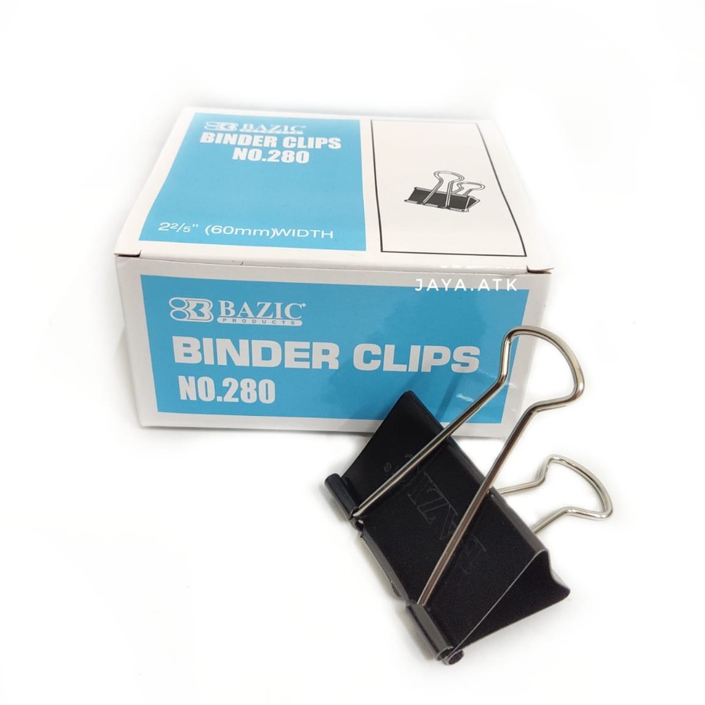 

BINDER CLIP JUMBO BESAR 280 60 MM KLIP PENJEPIT KERTAS HITAM