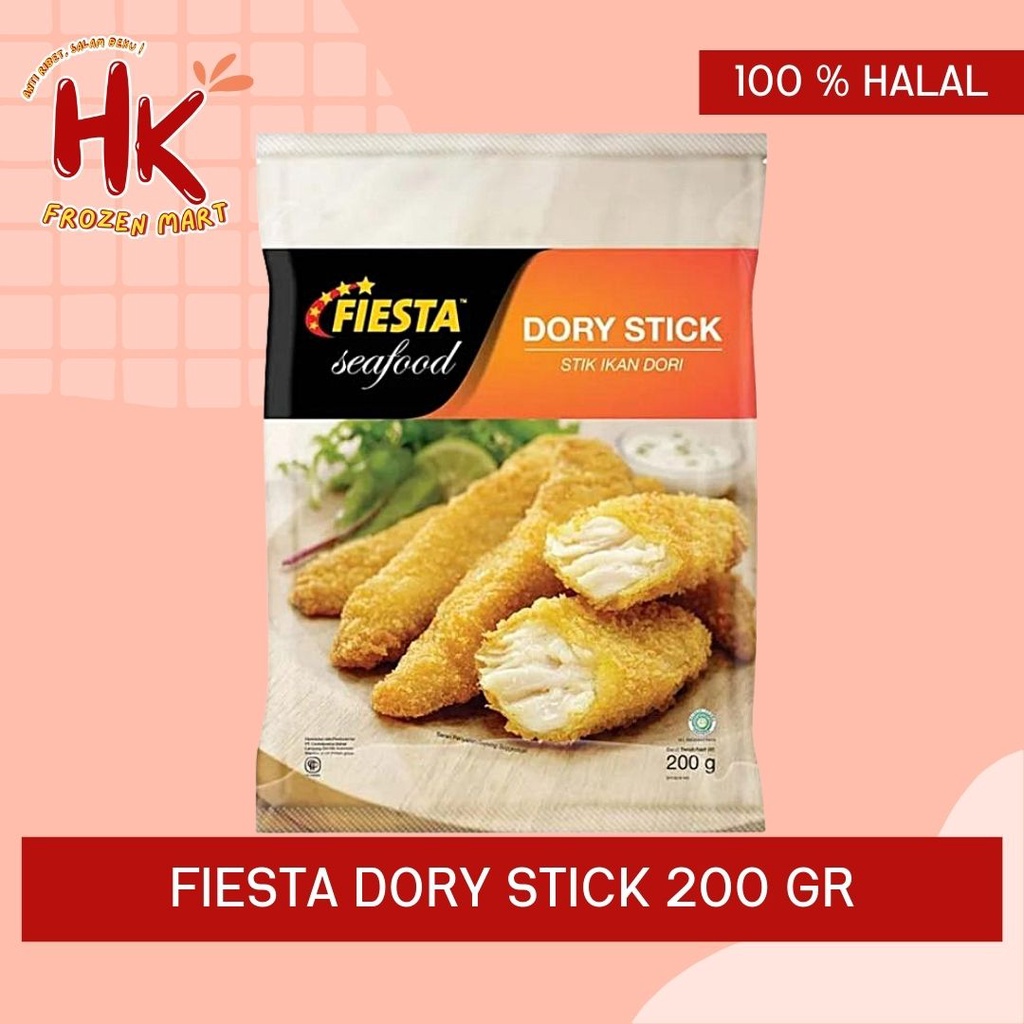 

Fiesta Dory Stick 200 gr / ikan dori tempura siap goreng seafood / HK Frozen Mart