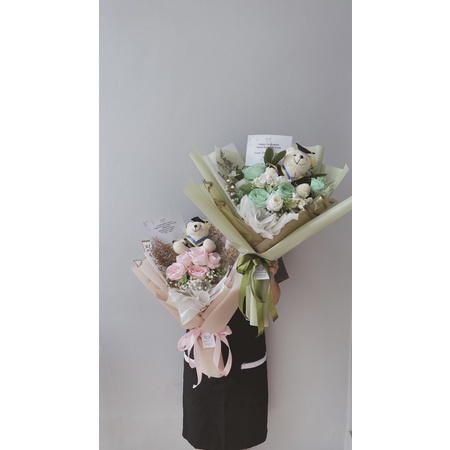 buket wisuda, bunga wisuda artificial, bunga palsu, graduation bouquet