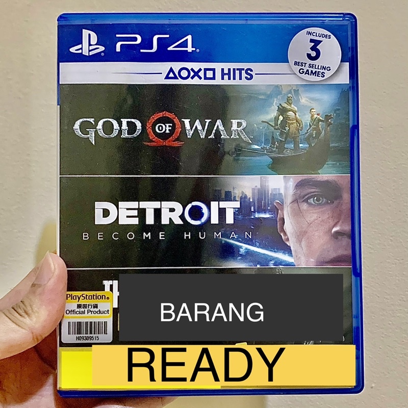 Kaset Ps4 Hits Bundle God of War Detroit Become Human Detroid ps playstation 4 gow games original so