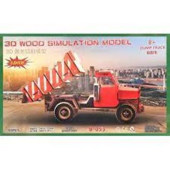 Puzzle 3D - Wooden Puzzle Dump Truck - Pazel Kayu | B053