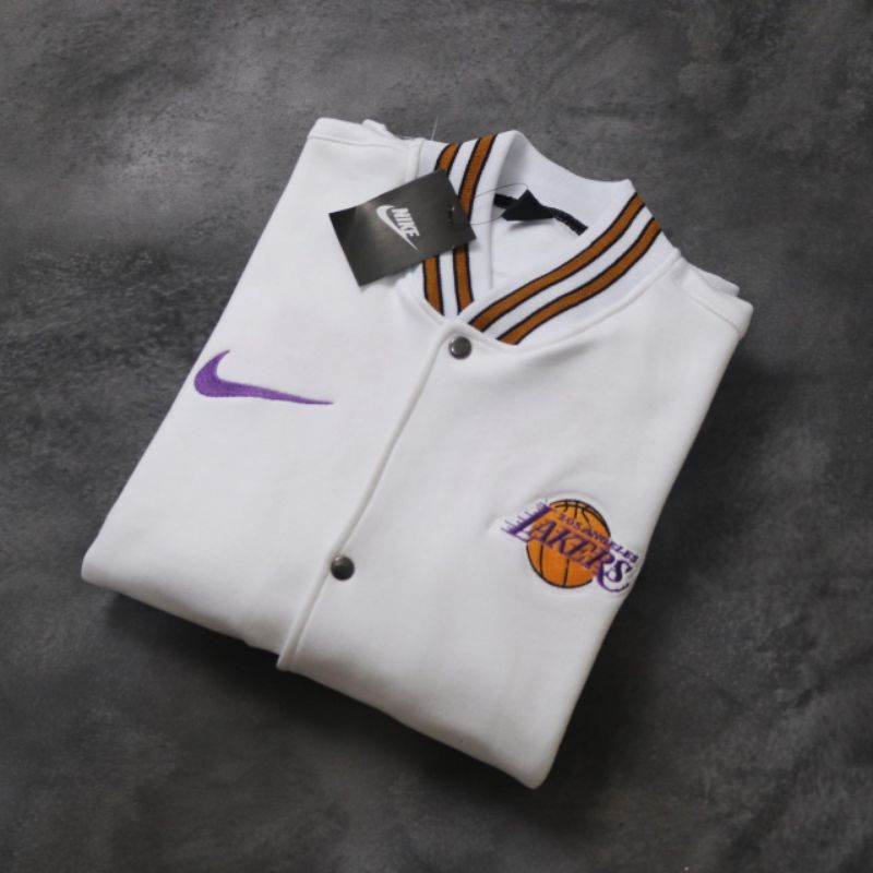 VARSITY LAKERS X NIKE BORDIR PUTIH AUTHENTIC PREMIUM &amp; VARSITY RAIDERS