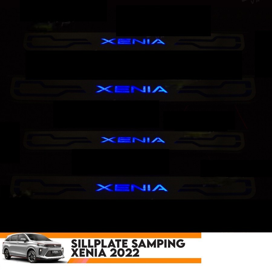 Sillplate Samping Xenia 2022 Biru LAMPU