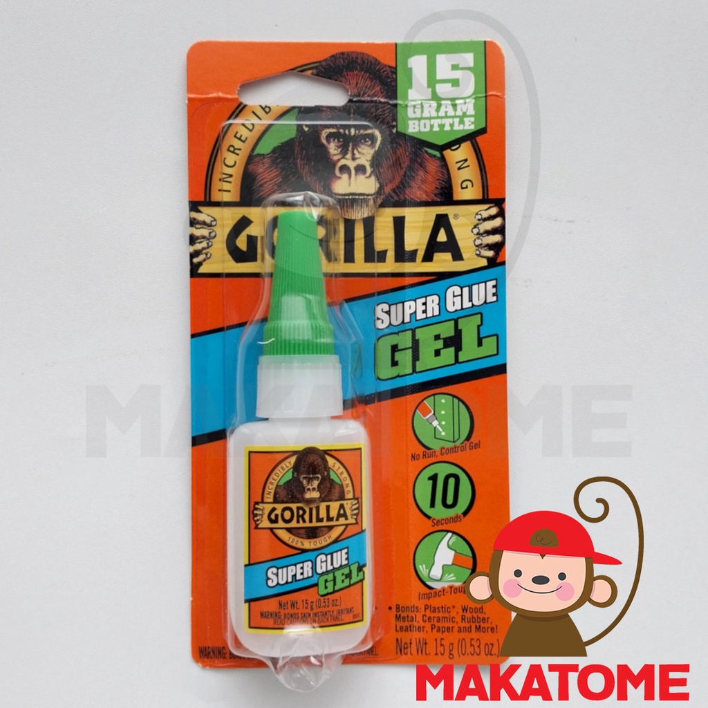 

Gorilla Super Glue Gel 15 Gram Clear lem kuat 15gr 15g g gr gorila