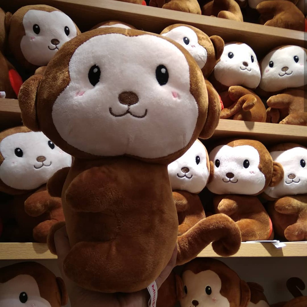 Miniso Boneka Monkey Brown
