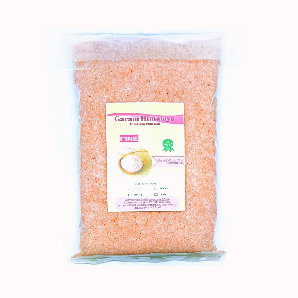 garam himalaya pink salt//halus organic asli//tanpa campuran 100gr