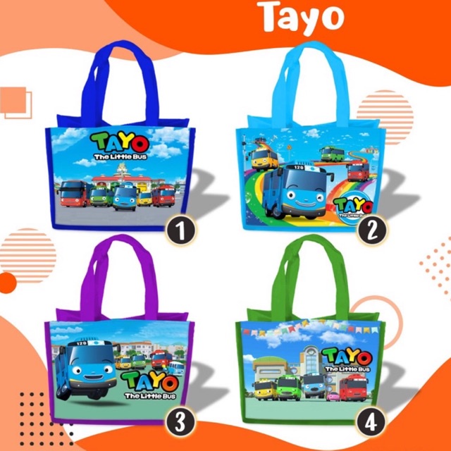 

Tas Goodie Bag Tayo Ulang Tahun Souvenir Aqiqah Tasyakuran Ultah Custom Nama & Foto