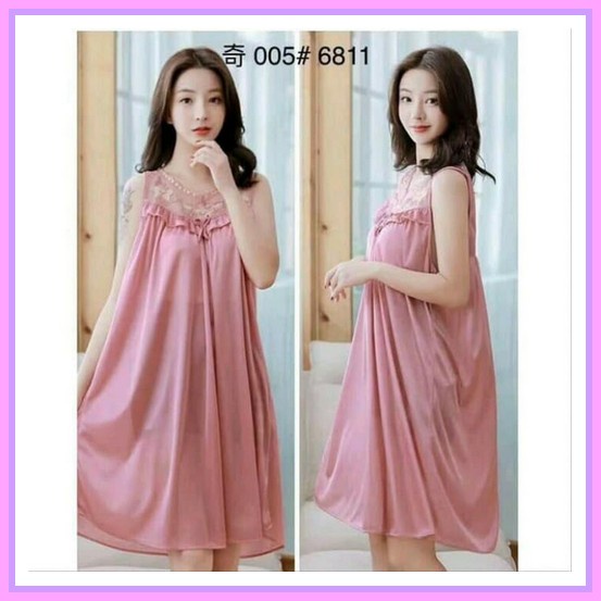 Jumbo  Lingerie Dress Baju Tidur Wanita Big Jumbo Happy / Lingerie Dress Adem 5515 Baju Tidur Wanita
