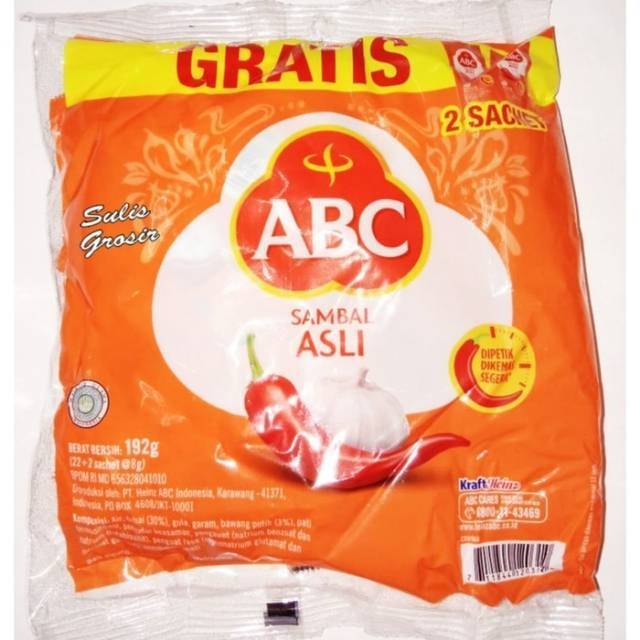 

Saus/bon cabe 1 pcs