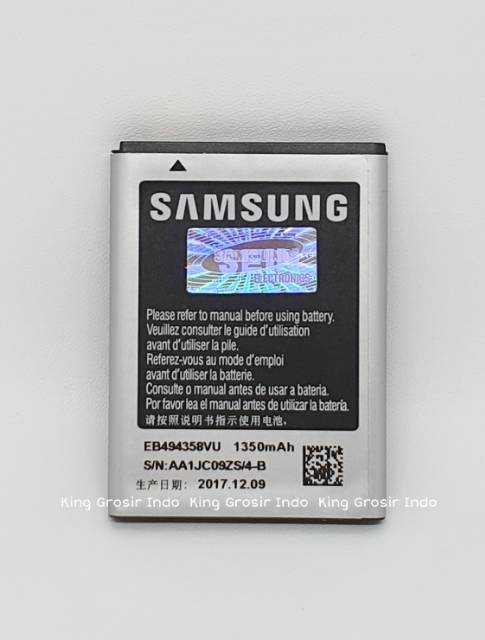 Baterai Samsung Galaxy Ace1 S5830 S6310 S6810 S7500 Original 100% Battery Batre Galaxy Ace Ace 1