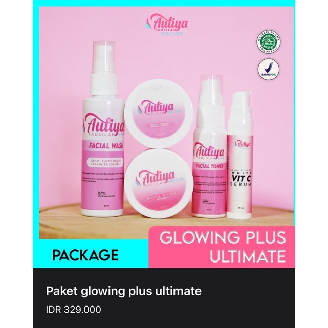 Paket Glowing Plus Ultimate dr.Auliya skincare