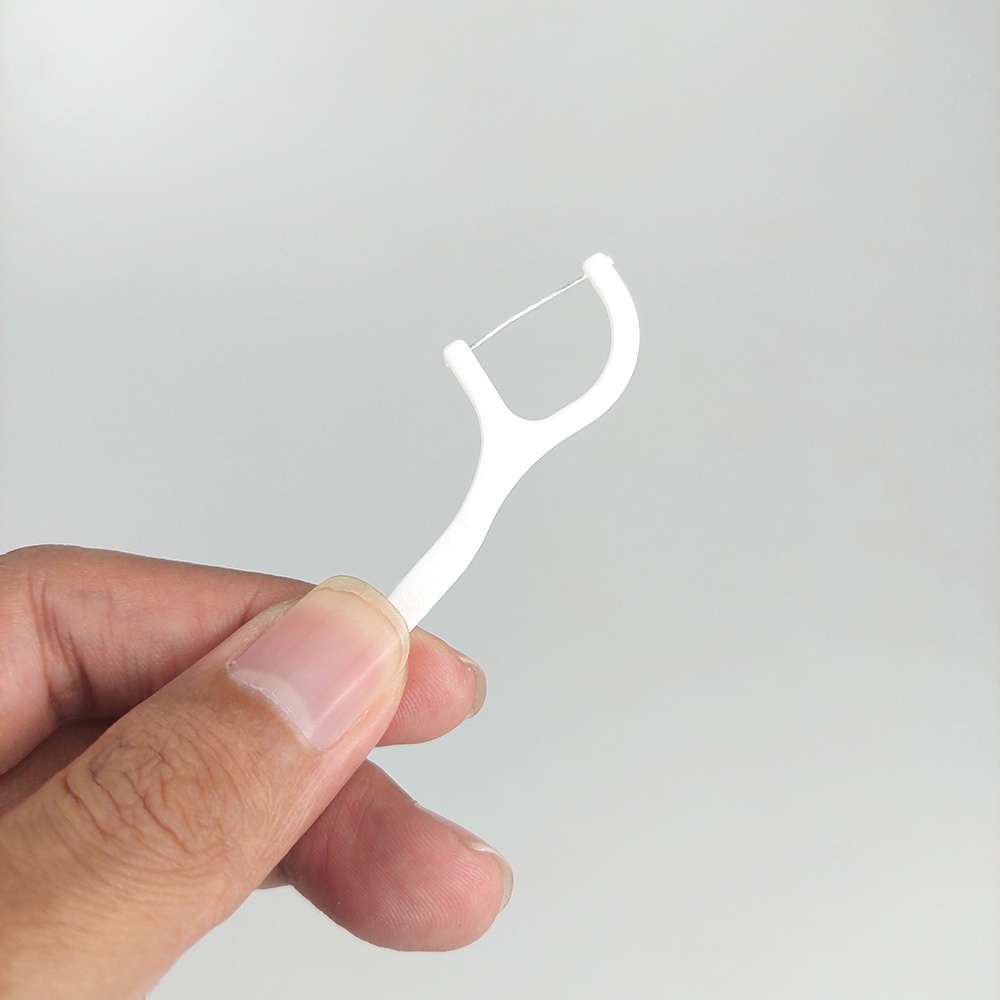 Dental Floss Benang Gigi Pembersih Jigong Toothpicks 50 PCS - LMT-558 - 7RHA2ZWH White