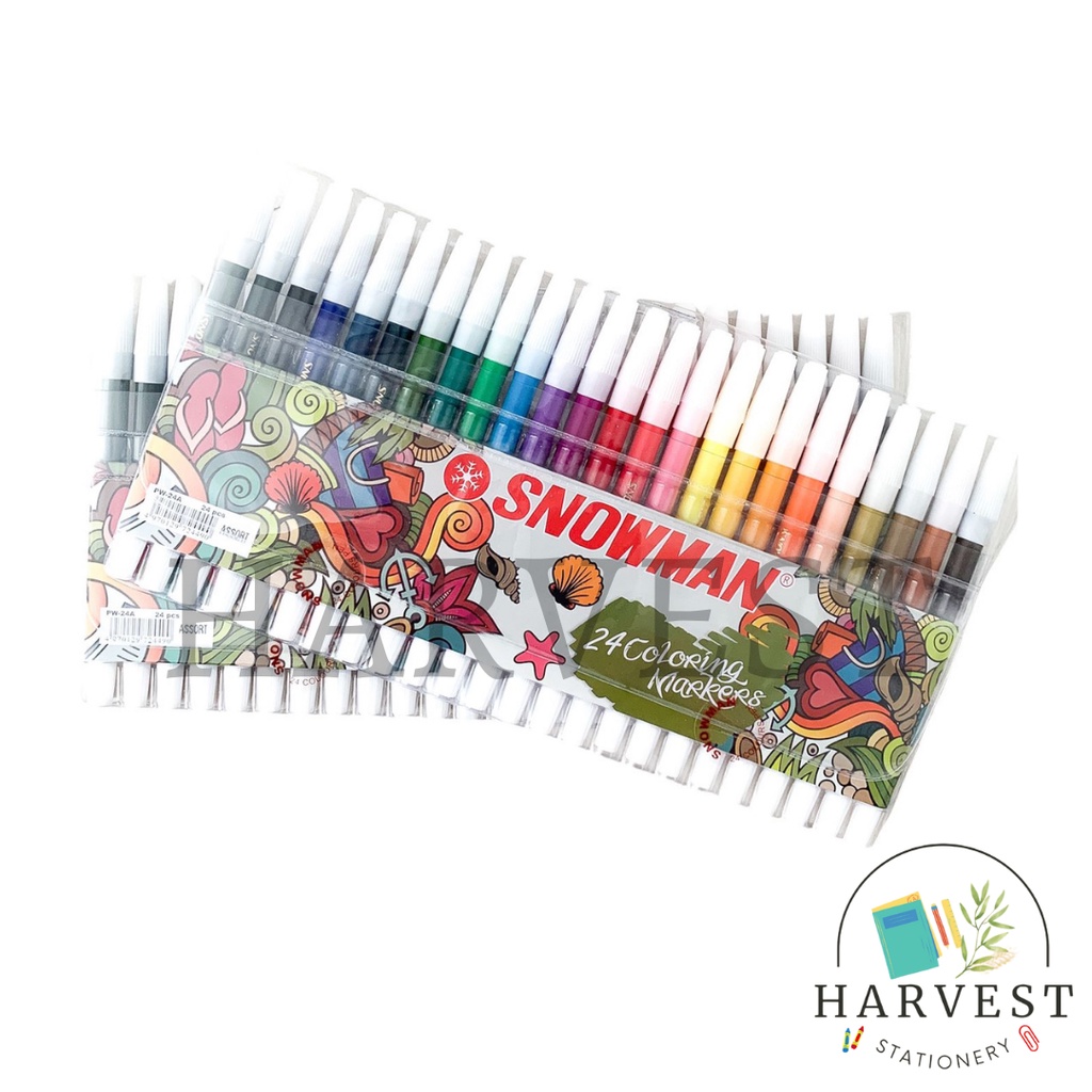 Spidol SNOWMAN 24 WARNA Coloring Marker