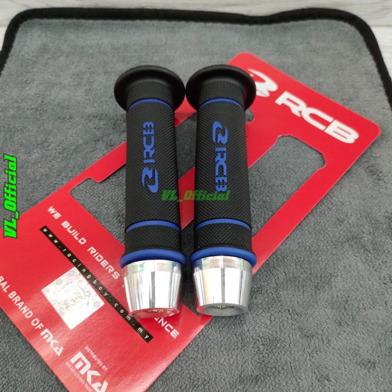 Handgrip sarung gas rcb hg 55 original rcb racing boy grip rcb racing boy red blue grey black yellow beat mio vario genio Scoopy fazzio revo supra khrisma vega Jupiter king mx handfat rcb original racing boy Malaysia