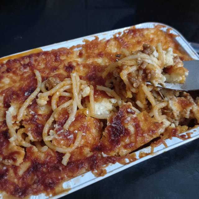 

Spaghety beef full cheess