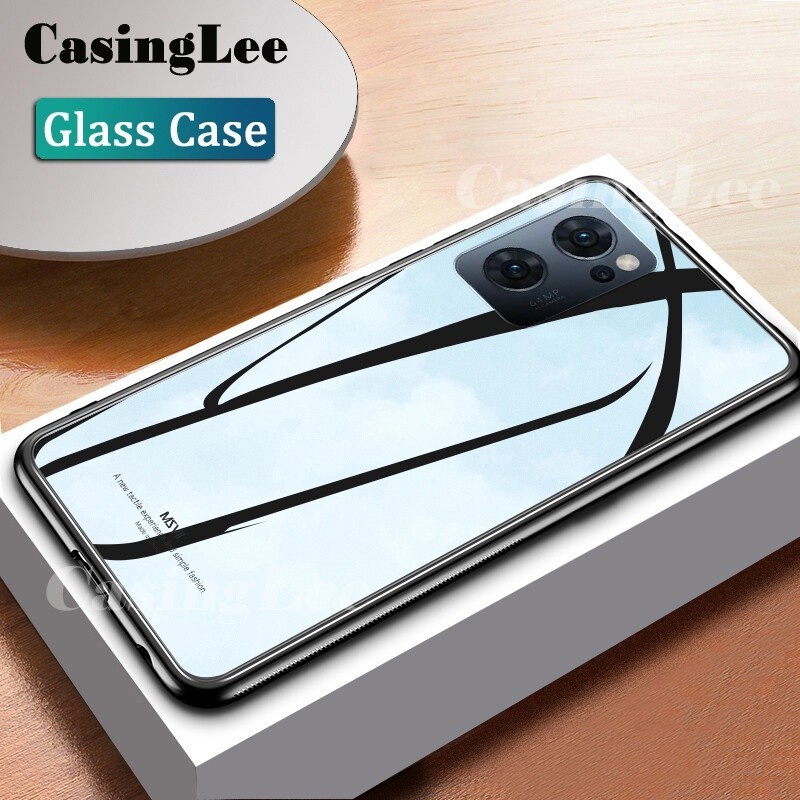 OPPO RENO 7 Z 7Z 5G RENO 6 4G 5G RENO 5 RENO 5F 4G 5G PREMIUM GLASS CASE SOFT COVER