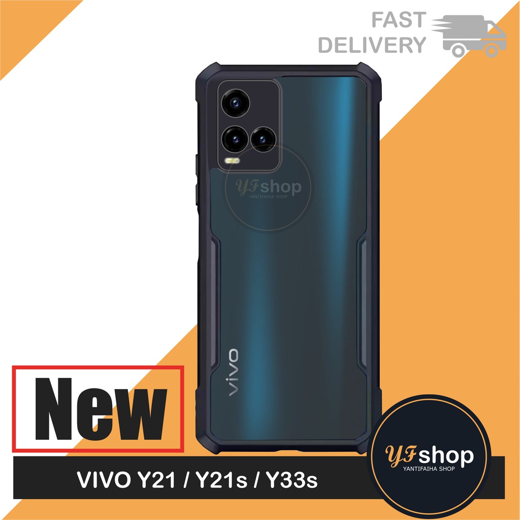 Hard Case Vivo Y21 Y21s Y33s Y15s Casing Cover Shockproof