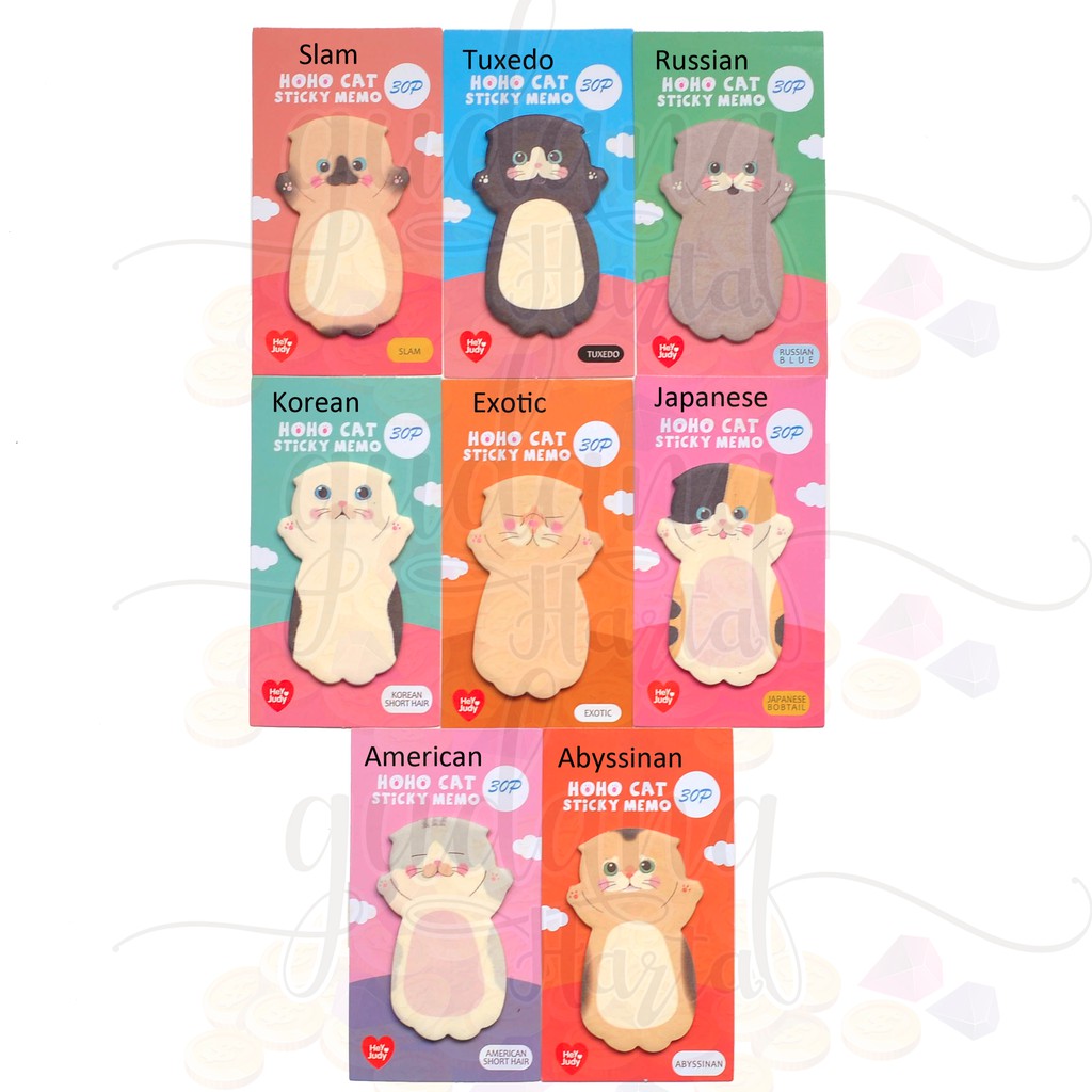 Sticky Notes Kucing Lucu Unik Cat Memo Sticky Note GH 301270