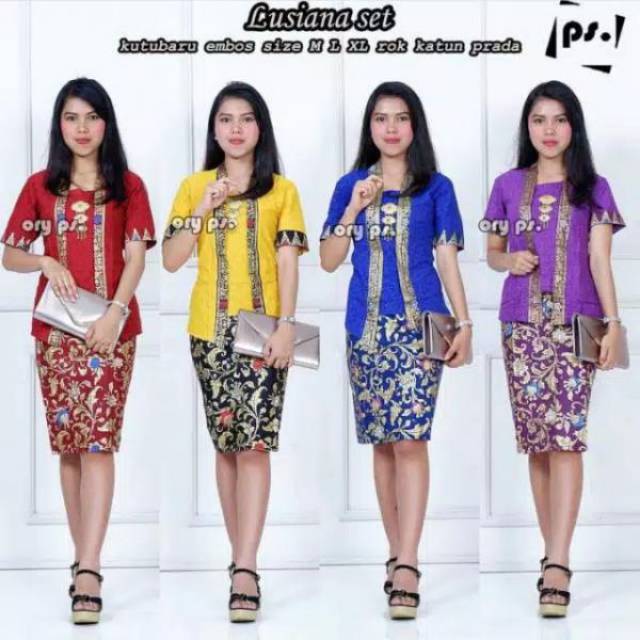 lusiana set kebaya modern kutu baru solo