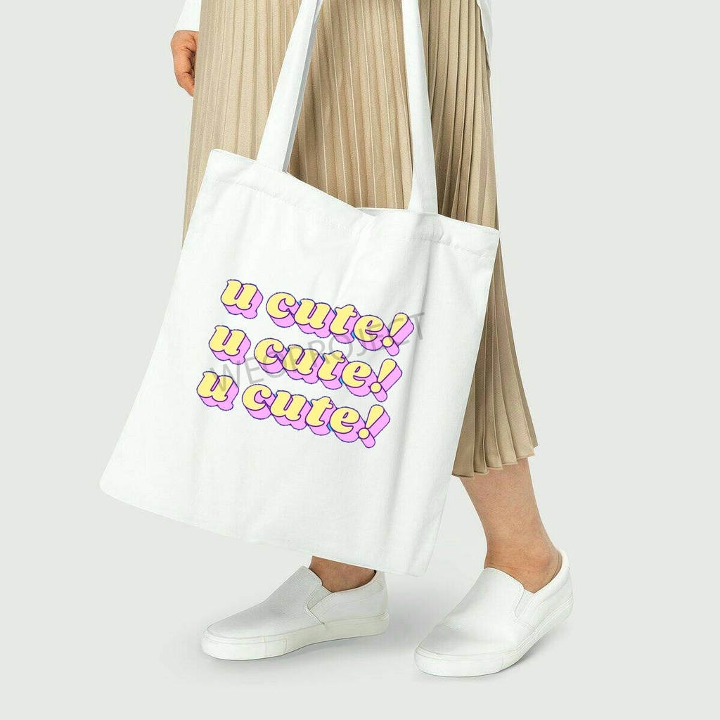 TOTE BAG KANVAS / TOTE BAG WANITA / TOTE BAG UCAPAN