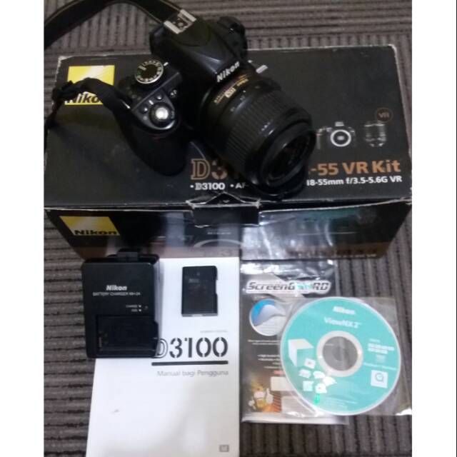 Nikon dslr D3100 fullset