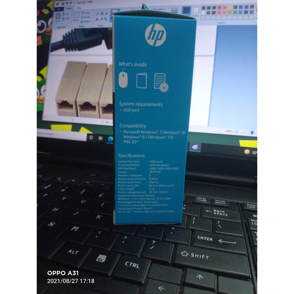 HP m150 Gaming Mouse Usb Kabel Mouse HP M 150 Original