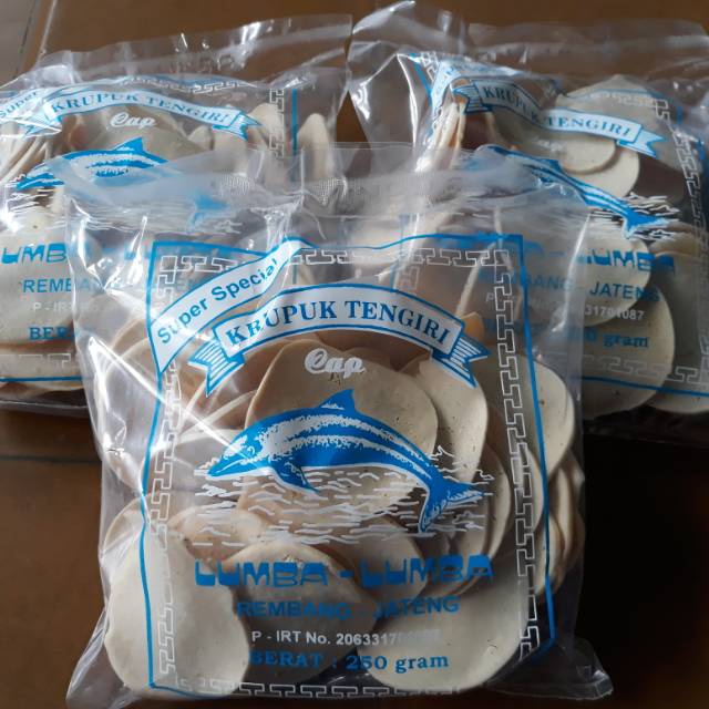 

Krupuk Tengiri super special lumba lumba kw 1 250 gr