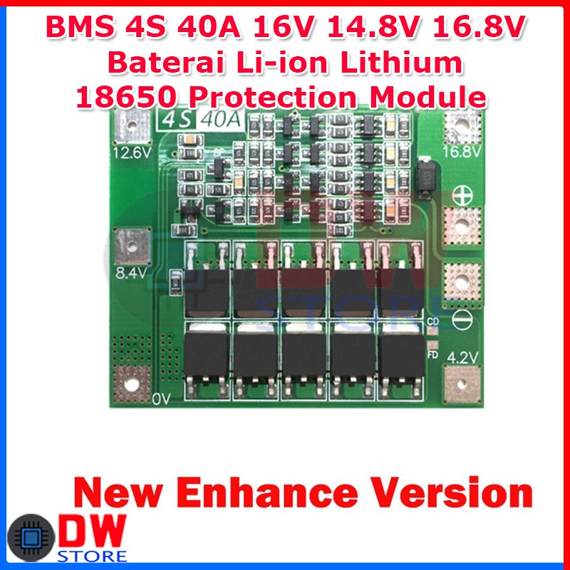 BMS 4S 40A 16V 14.8V 16.8V 18650 Charger Module