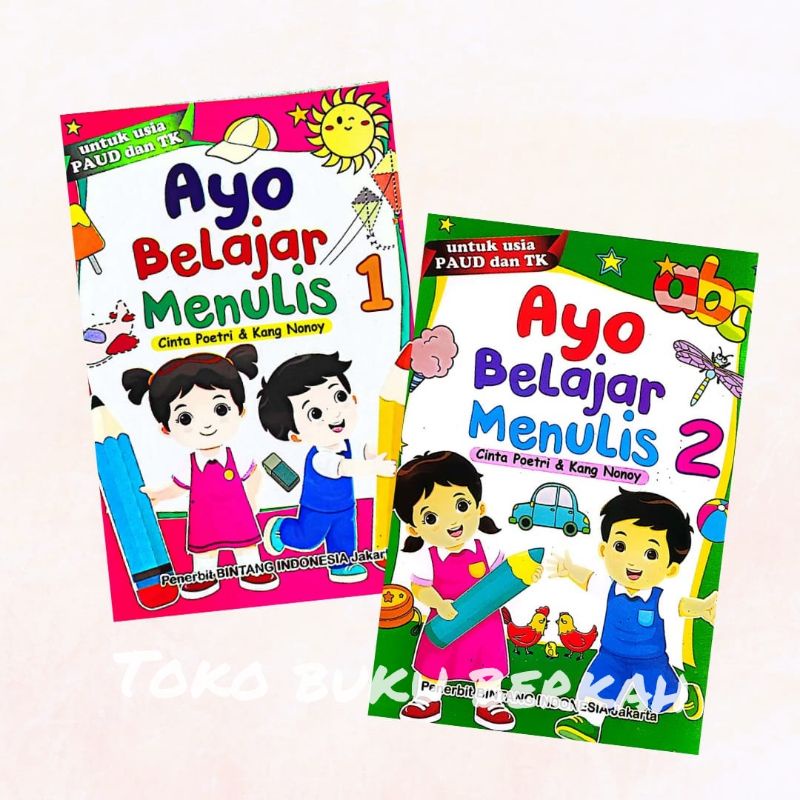 buku ayo belajar menulis 1&amp;2 (19x27cm)