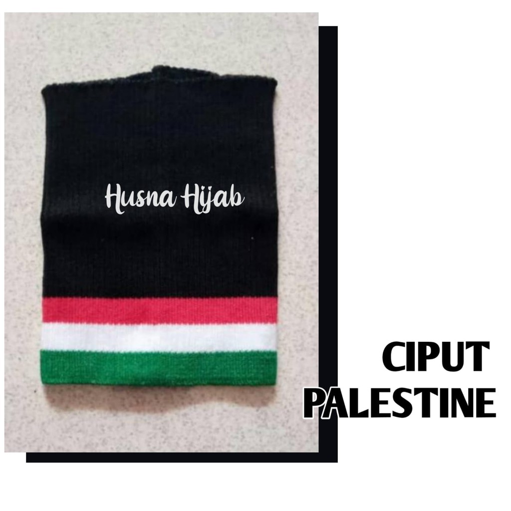 [HUSNA HIJAB] Ciput Rajut Palestine / Ciput Palestina