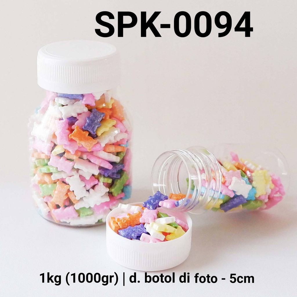 

SPK-0094 Sprinkles sprinkle sprinkel 1kg 1 kg kilo teddy bear beruang yamama baking grosir murah sprinkles cake dekorasi mutiara trimit decoration story sprinklestory sprinklesstory sprinkle story yamama baking