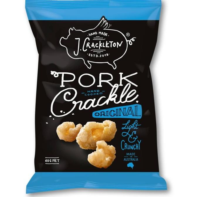 

SALE TERBATAS!!! J CRACKLETON Pork Crackle Original 40 Gram TERBARU