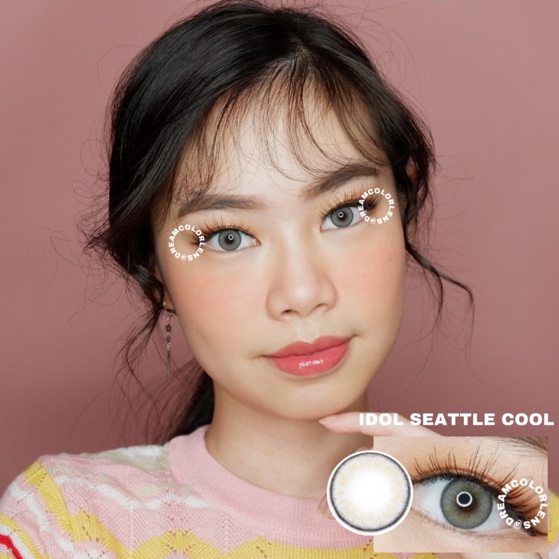 Softlens Princess Idol Seattle Cool Gray / Grey / Abu Normal Minus Beda Minus