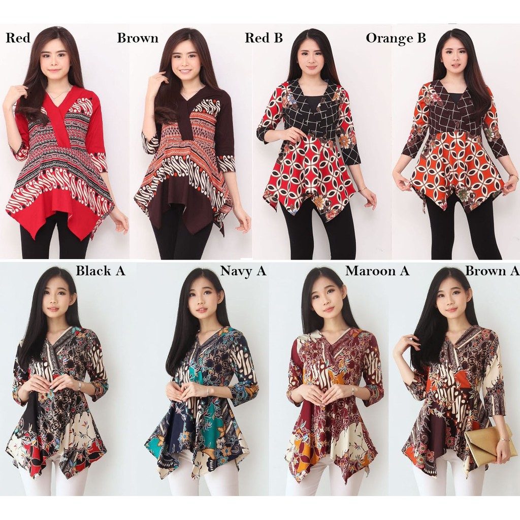  Batik  Atasan  Batik  Wanita  211 CC Shopee  Indonesia