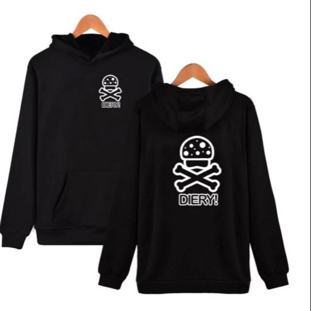 Hoodie ziper premium diery