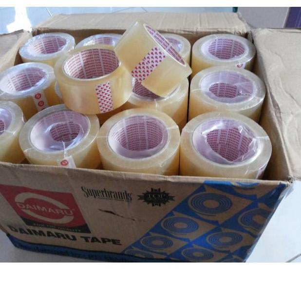 

Trend - 200 Gr HSI Isolasi Selotip Lakban Bening Tape 2 inch 48 mm 90 Yard Merk Daimaru Tape !