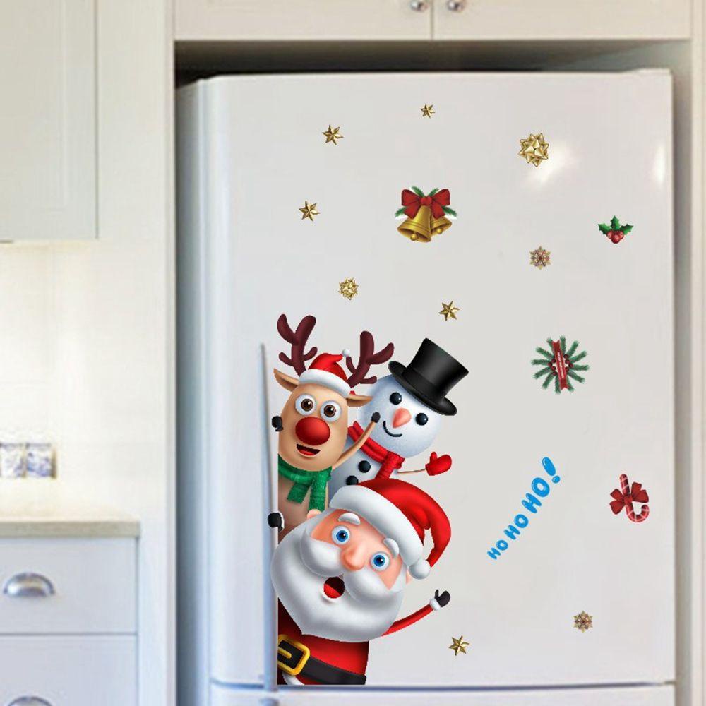 [Elegan] Stiker Dinding DIY Snowflake New Year Self-adhesive Wall Decals Hiasan Natal Dekorasi Natal