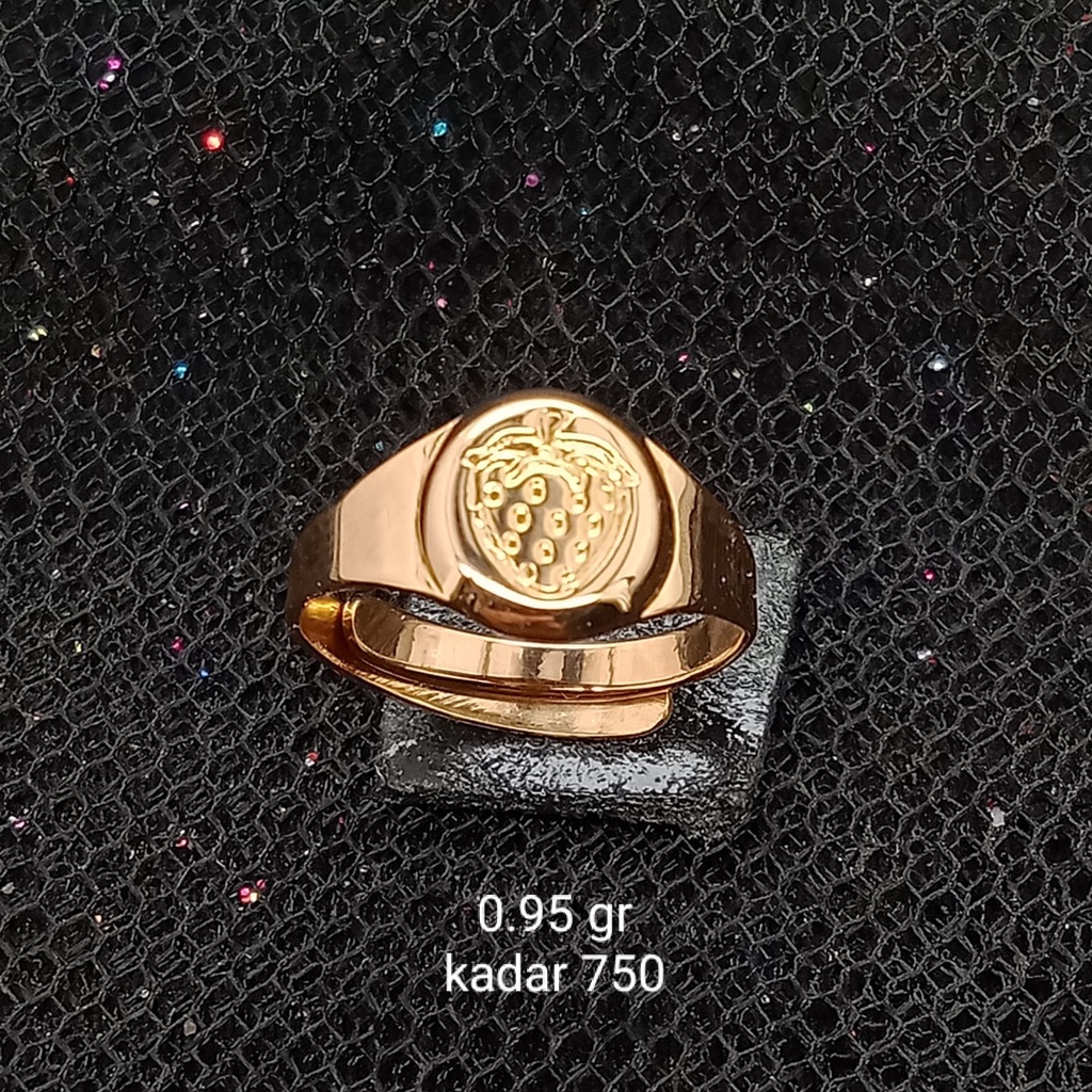 Cincin Emas 17K - Anak 0.95 gr Kadar 750 - 487