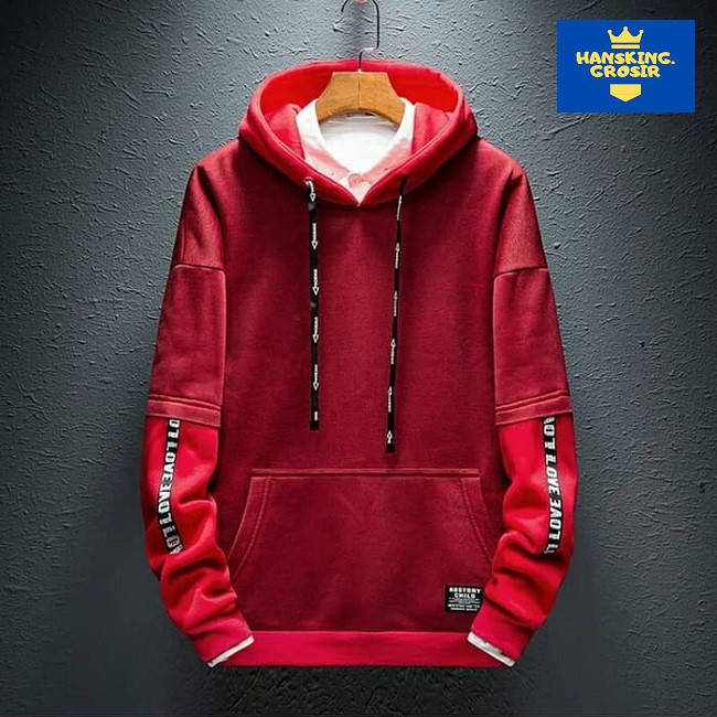 Sweater - Sweater Pria - Sweater Hoodie - Sweater Bandung - Jaket Sweater - Love Love Rain Hoodie