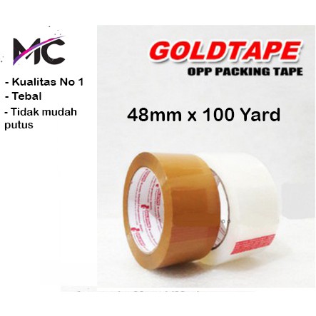 Lakban bening coklat Besar 100 yard 2 inch Tape Perekat Kuat Untuk Packing Online Murah