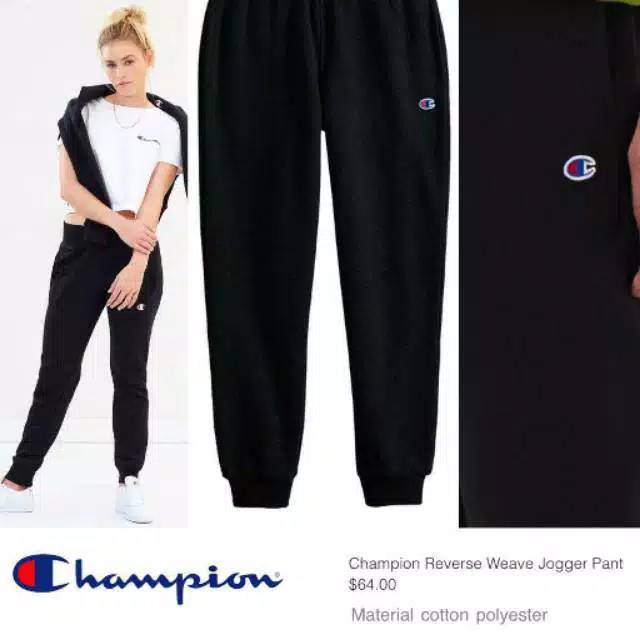 Jogger Champion Logo C Unisex Celana Jogger Wanita Pria Jogger Champion Logo C Unisex Celana Jogger Wanita Pria