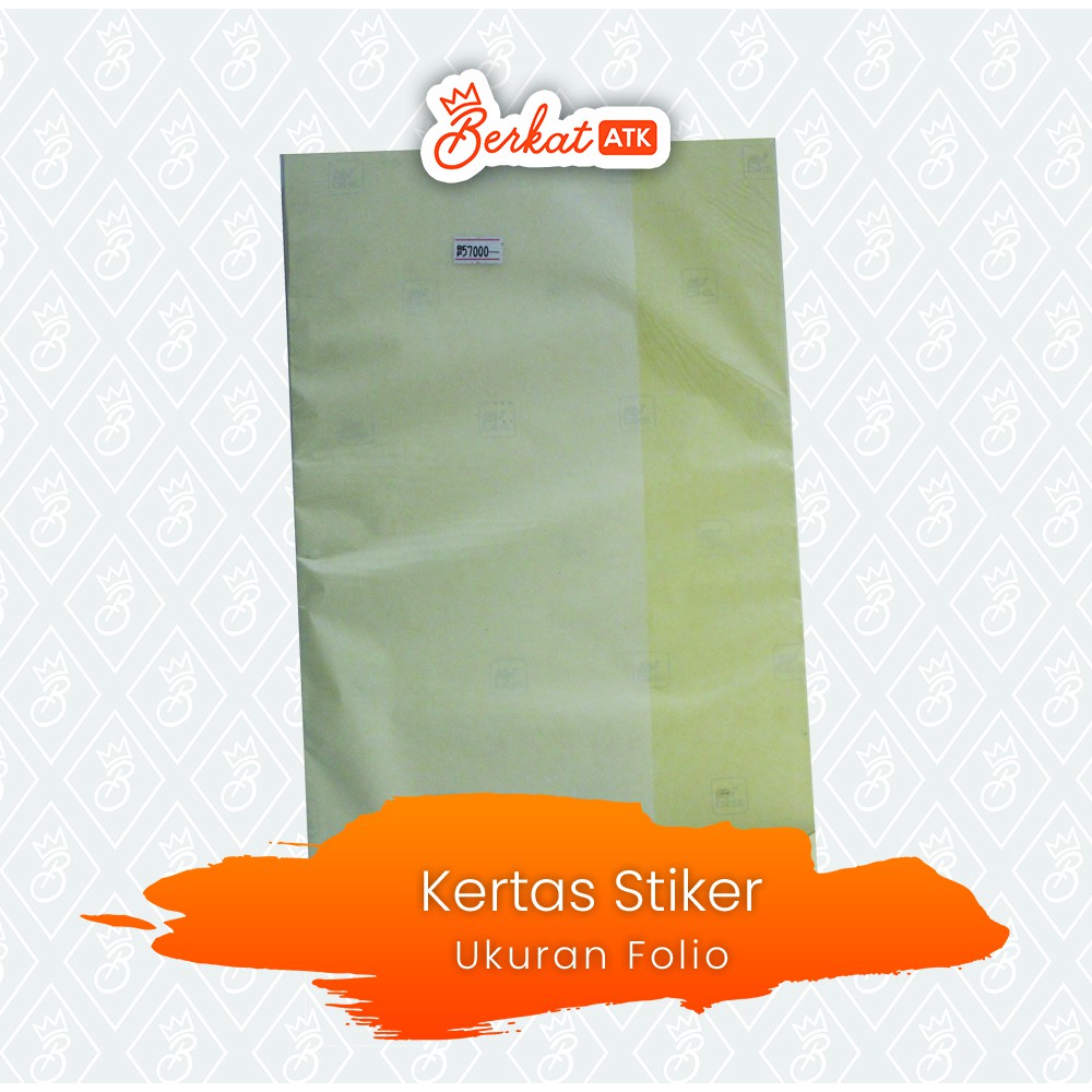 

Kertas Stiker HVS A4 - isi 50 lbr / Kertas Stiker / Sticker HVS Doff