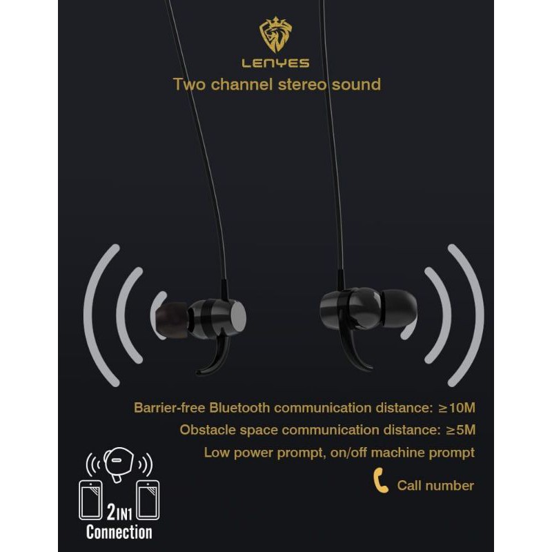 Handsfree Bluetooth Magnet Lenyes A28