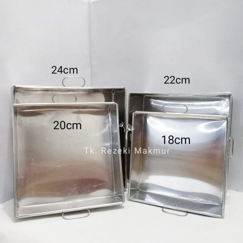 Loyang Persegi Aluminium / Loyang Bolu / Kue
