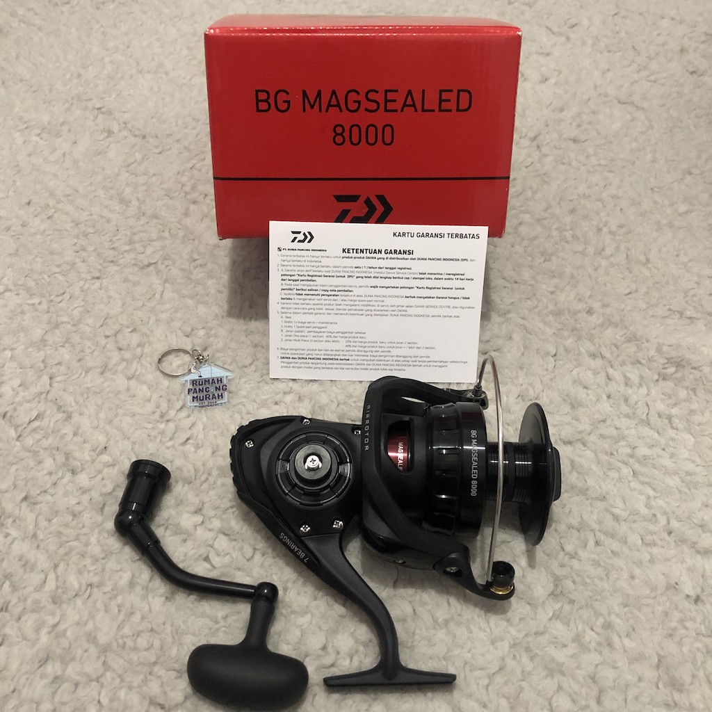 Ril Rel Rell Reel Alat Pancing DAIWA BG Magsealed Power Handle Handel Katrol Kerekan Murahh