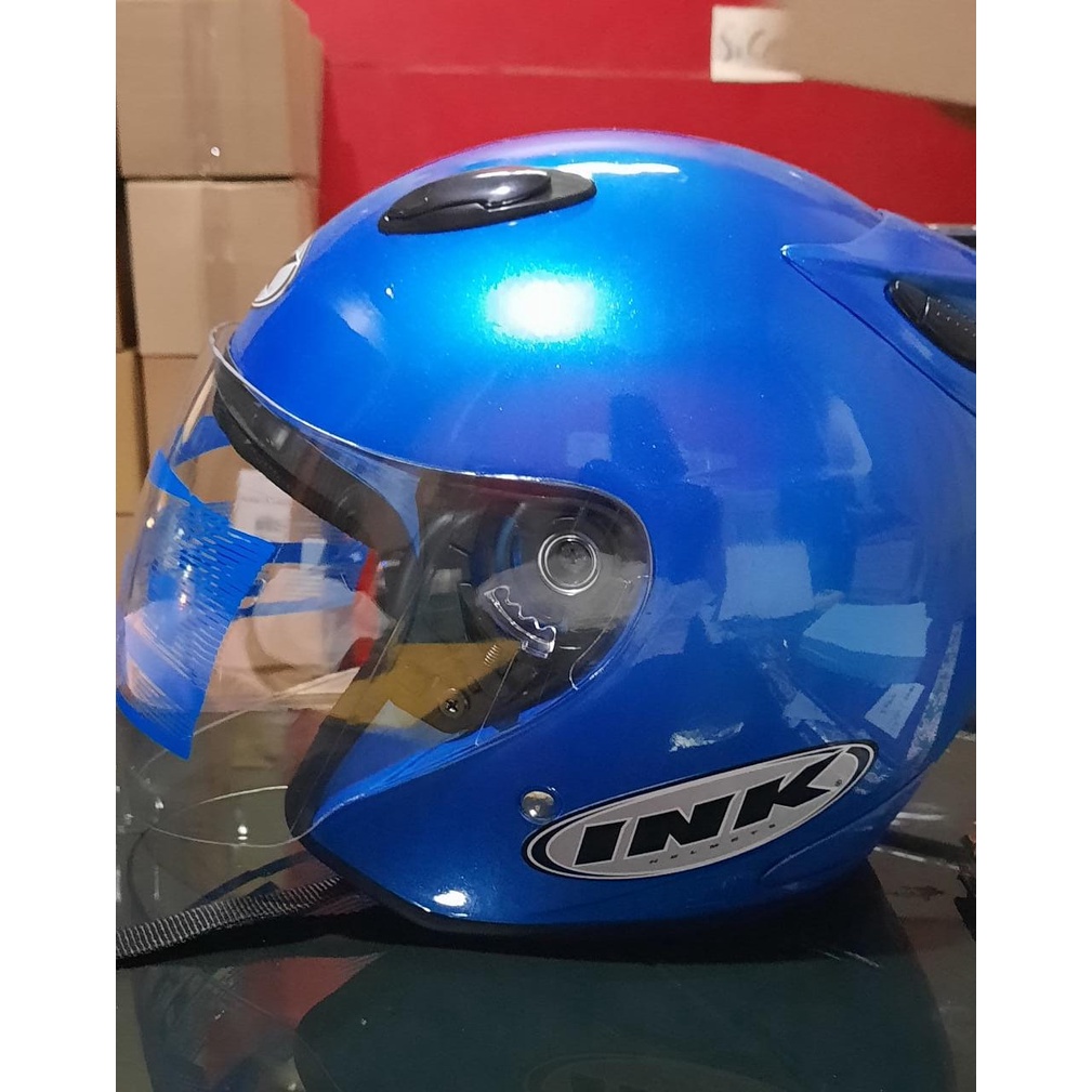 HELM FREE STIKER INK MODEL CENTRO WARNA BIRU ICE