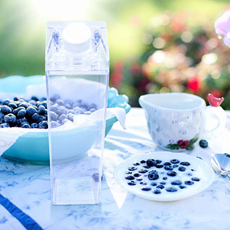 Botol Minum Model Transparan Bahan Plastik Bpa Free, 500 / 1000ml